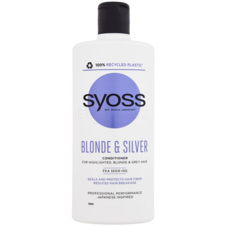 chi tiết Syoss balzám 440ml Blonde & Silver (6)