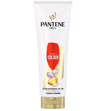 detail Pantene balzám na vlasy 275ml tuba Lively Color (6)