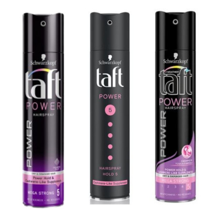 chi tiết Taft lak 250ml Power Hold 5 Cashmere (fialový) (10)