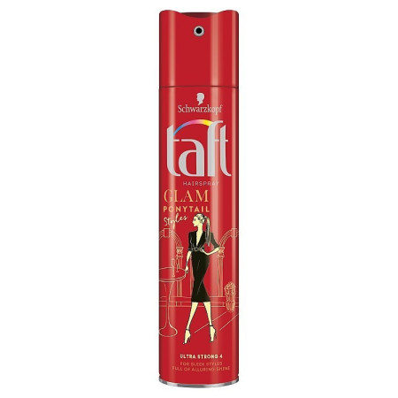 detail Taft lak 250ml ultra strong 4 Ponytail glam (10)