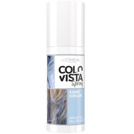 detail Loreal Colorista 75ml barevný spray - Pastel Blue hair (Modrý)