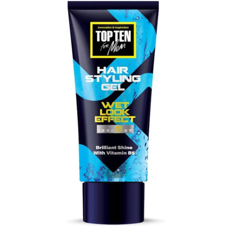 detail TOP TEN gel na vlasy Wet look effect 5