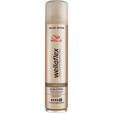 detail Wellaflex Lak na vlasy 250ml Power Hold Ultra Strong (6)
