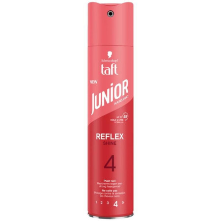 detail Taft lak 250ml Junior Reflex Shine č. 4 (červený)