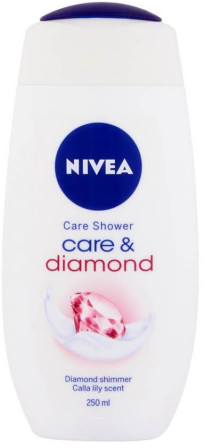chi tiết Nivea sprchový gel 250ml Care & Diamond