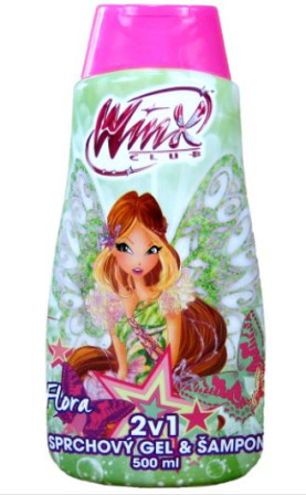 detail Winx club sprchový gel + šampon 500 ml FLORA