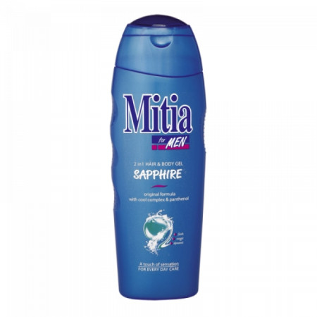 detail MITIA sprchový gel 400 ml pánský 2v1 Sapphire