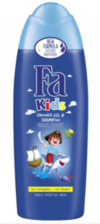 chi tiết Fa sprchový gel & shampoo 250ml kids with ocean scent