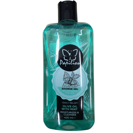 chi tiết Papilion sprchový gel 400ml Olivový olej s mátou