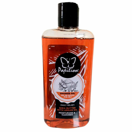 detail Papilion sprchový gel 400ml Shea Butter a Argan oil