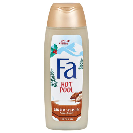 detail Fa sprchový gel 250ml Hot Pool Winter Splashes (Cacao)