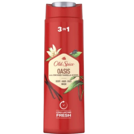 detail Old Spice sprchový gel & Šampon 400ml Oasis (6)