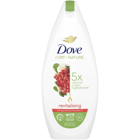chi tiết Dove sprchový gel 225ml Revitalizing Goji & Camelia oil (6)