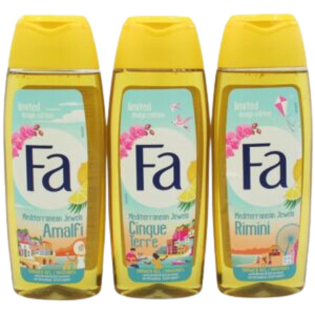 detail Fa sprchový gel 250ml Mediterranean Jewels (Amalfi/Rimini/Cinque) (6)