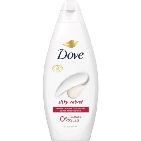 detail Dove sprchový gel 250ml Silky Velvet (6)