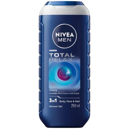 detail Nivea sprchový gel pánský 250ml Total Relax