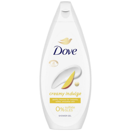 chi tiết Dove sprchový gel 250ml Creamy Indulge 0% sulfate