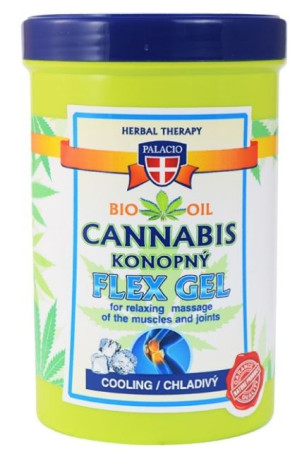 detail Palacio konopný masážní gel 380ml FLEX chladivý