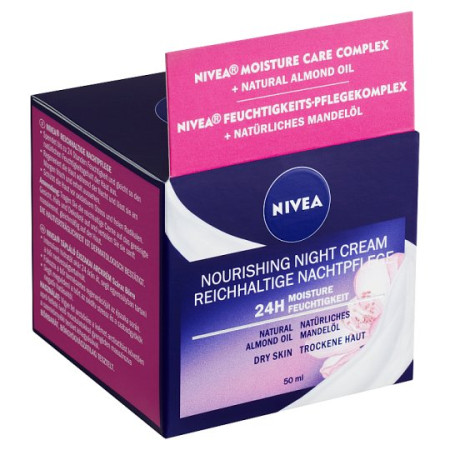 detail Nivea krém 50ml Night Nourishing suchá pleť noční