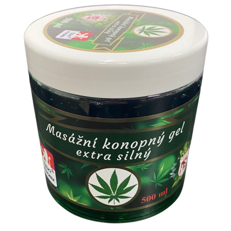 detail Království bylin masážní konopný gel 500ml extra silný