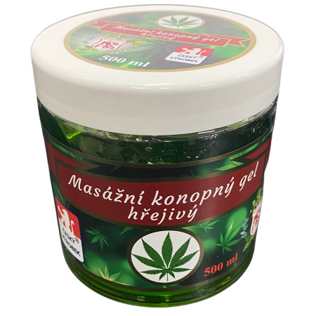 detail Království bylin masážní konopný gel 500ml hřejivý