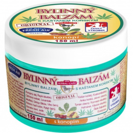 chi tiết Balzám bylinný 150ml s kaštanem koňským konopný