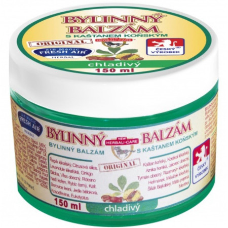 detail Balzám bylinný 150ml s kaštanem koňským chladivý (10)