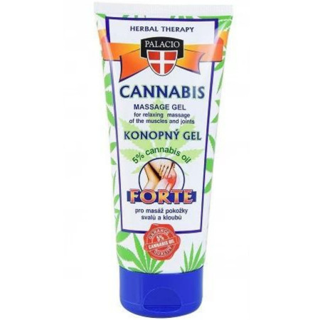 chi tiết Palacio tuba 200ml masážní gel Cannabis - Forte konopný