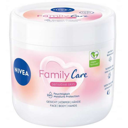 detail Nivea krém Care Family 450ml hydratační (4)