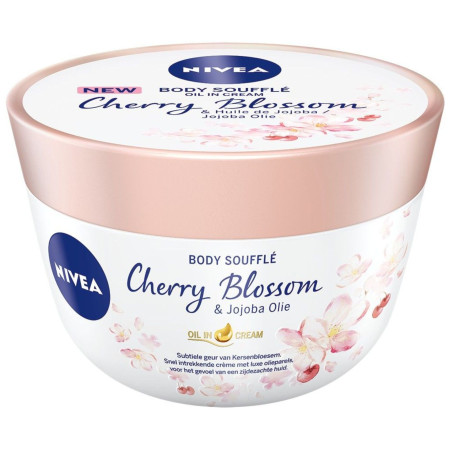 detail Nivea tělové suflé 200ml krém - Cherry Blossom a Jojoba olej (3)