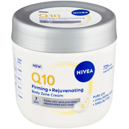 detail Nivea krém 400ml body cream - Q10 remodelační a zpevňující