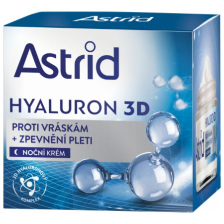 chi tiết Astrid Hyaluron 3D noční krém proti vráskám trojitý systém 3