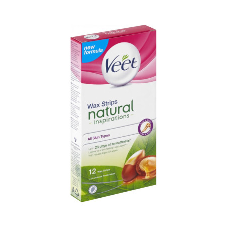 chi tiết Veet voskové pásky 12ks pro citlivou pokožku (Arganový olej)