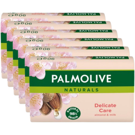 detail Palmolive mýdlo 6ks x 90g Delicate Care Almond