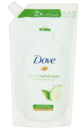 chi tiết Dove tekuté mýdlo NN 500ml Cucumber Green Tea (10)