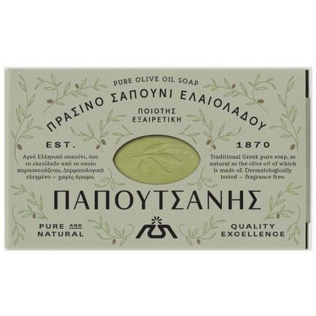 detail Pure Natural olivové mýdlo 125g zelený