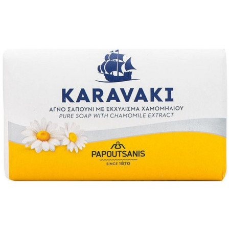 detail Papoutsanis Karavaki řecké mýdlo 125g Heřmánek