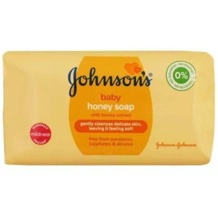 detail Johnson´s dětské tuhé mýdlo 90g med