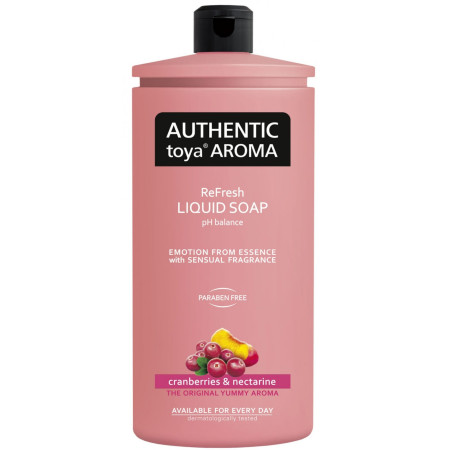 chi tiết Authentic toya Aroma tekuté mýdlo 600ml Cranberries & Nectarine (10) H