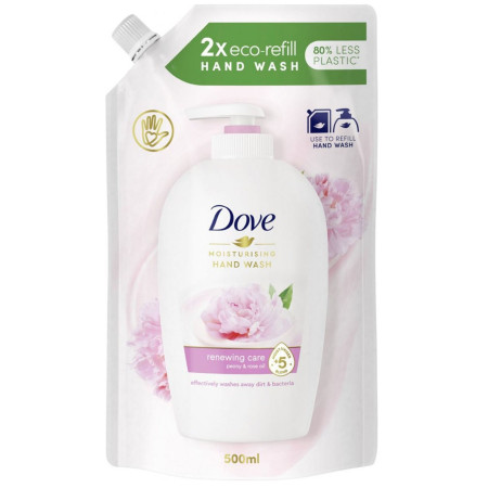 chi tiết Dove tekuté mýdlo NN 500ml Peony a Rose oil (10)
