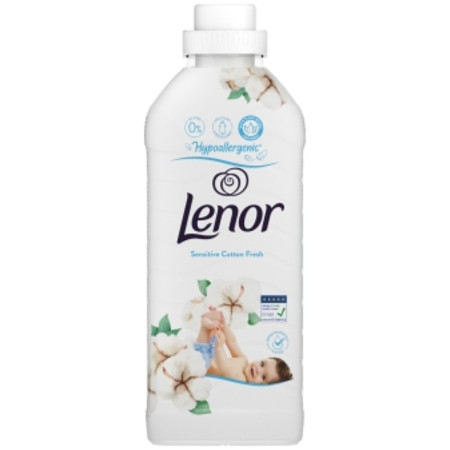 detail Lenor 700ml aviváž Sensitive Cotton Fresh