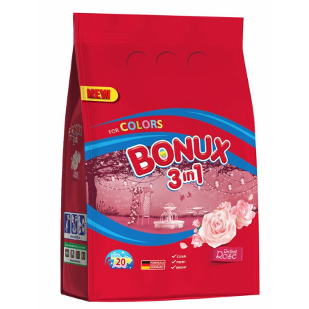 detail Bonux prací prášek 1,5kg / 1,17kg Color Radiant Rose