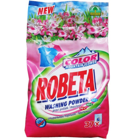 detail Robeta 3kg Color prací prášek