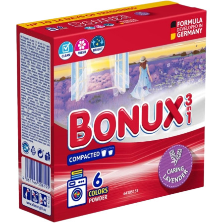 detail Bonux prací prášek 390g Color Caring Lavender (14)