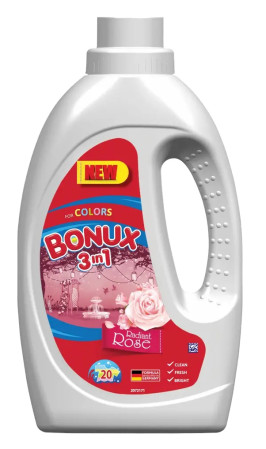 detail Bonux 1,1l prací gel Color Radiant rose