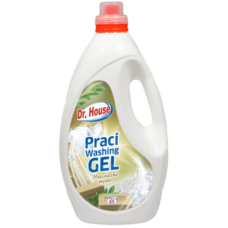 detail Dr. House gel na praní 4,3L Marseillské mýdlo