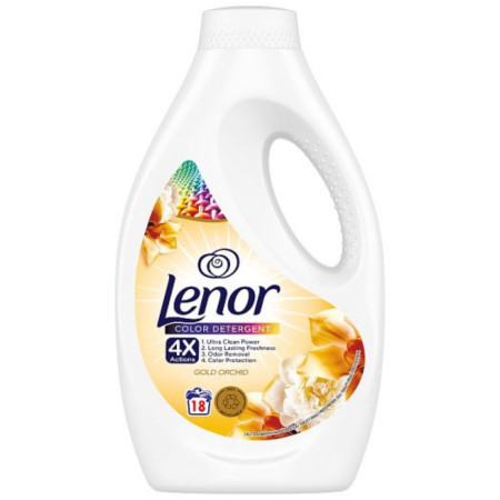 chi tiết Lenor 18PD gel na praní 900ml - Color gold orchid