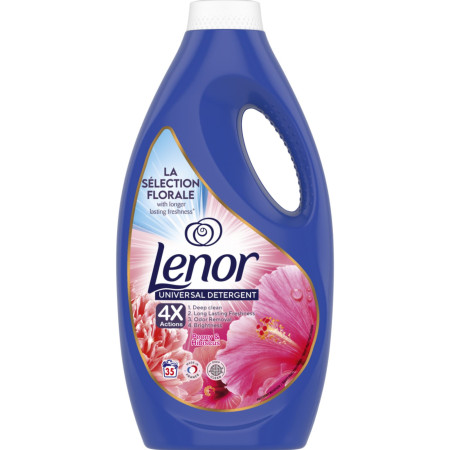 chi tiết Lenor 35PD gel na praní 1,75L - Peony a Hibiscus