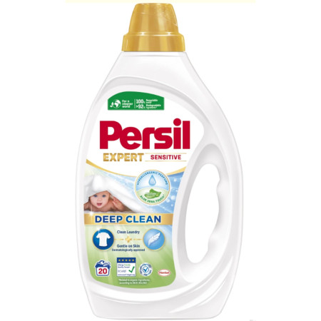 detail Persil 900ml 20PD prací gel Sensitive Aloe Vera