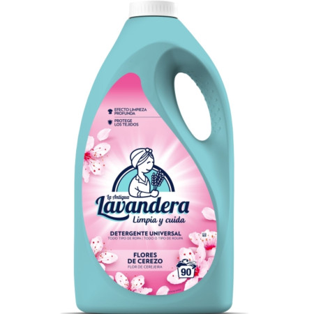 detail Lavandera prací gel 90PD 4,5l Třešňové květy
